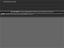 Tablet Screenshot of ecoinnova.com